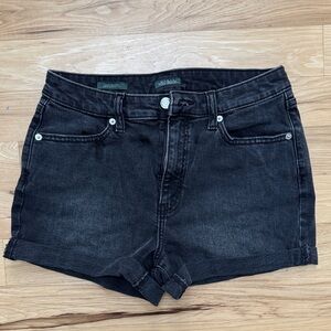 Wild Fable Black Denim shorts size 6 (style: highest rise) EUC